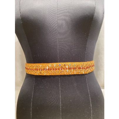 Tan Silk Belt