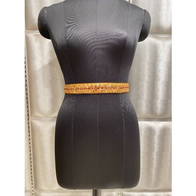 Tan Silk Belt