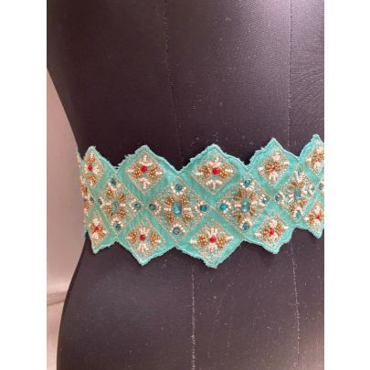 Sea Green Silk Belt