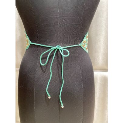 Sea Green Silk Belt