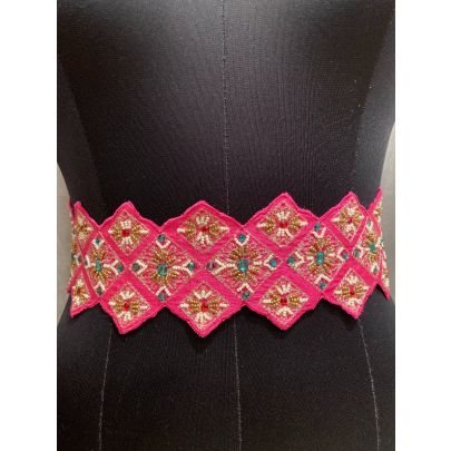 Pink Silk Belt