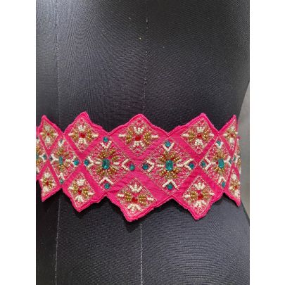 Pink Silk Belt