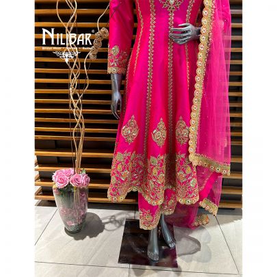 Rani Pink Anarkali Suit
