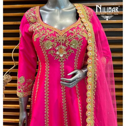 Rani Pink Anarkali Suit