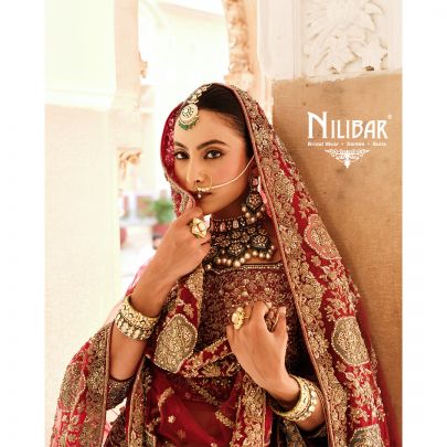 Onion Pink Silk Bridal Lehenga