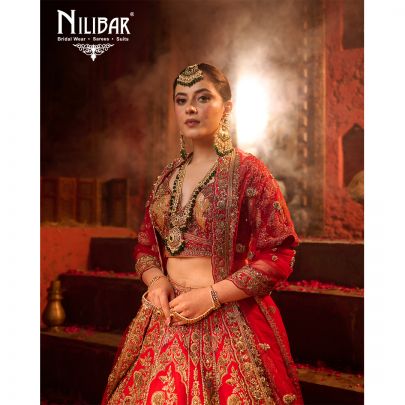 Red Silk Bridal Lehenga