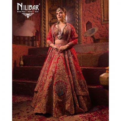 Red Silk Bridal Lehenga