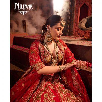 Red Silk Bridal Lehenga