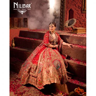 Red Silk Bridal Lehenga