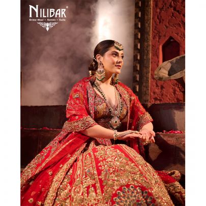 Red Silk Bridal Lehenga