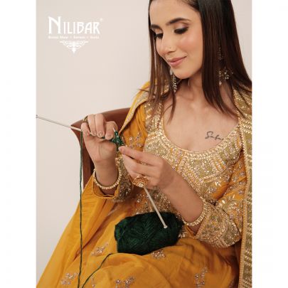 Yellow Silk Anarkali Suit