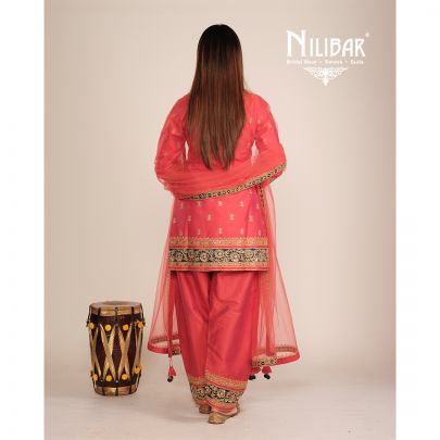Carrot Silk Salwar Suit