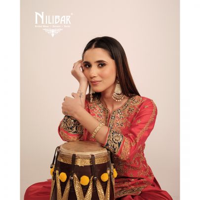 Carrot Silk Salwar Suit