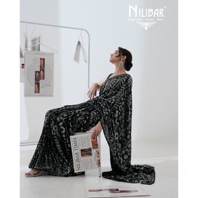 Black Organza Saree