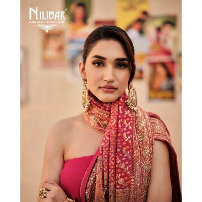 Rani Pink Georgette Saree