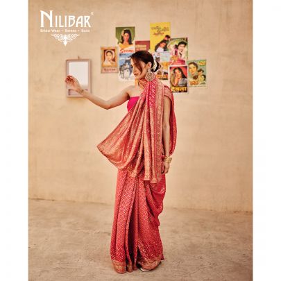 Rani Pink Georgette Saree