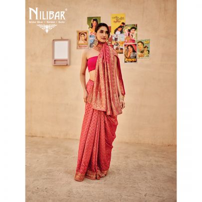 Rani Pink Georgette Saree