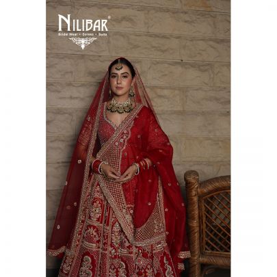 Red Silk Bridal Lehenga