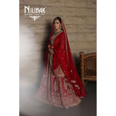 Red Silk Bridal Lehenga