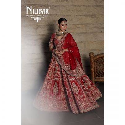 Red Silk Bridal Lehenga