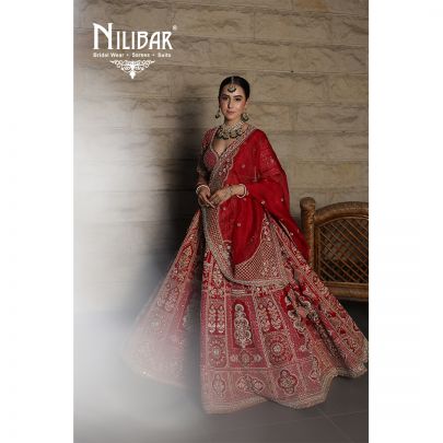 Red Silk Bridal Lehenga