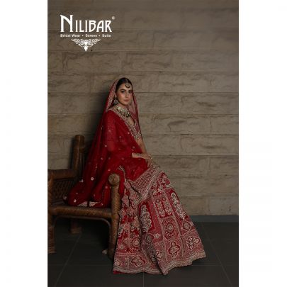 Red Silk Bridal Lehenga
