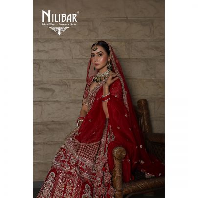 Red Silk Bridal Lehenga