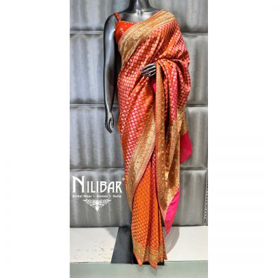 Orange Silk Saree