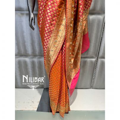 Orange Silk Saree