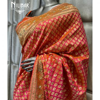 Orange Silk Saree