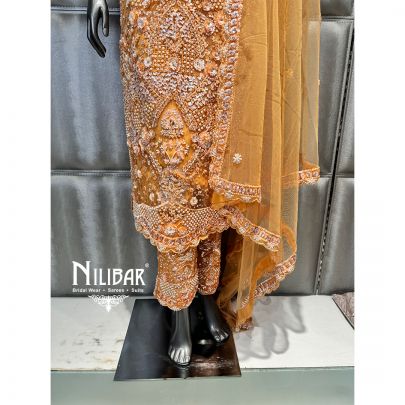 Orange Net Pant Suit