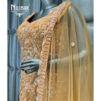 Orange Net Pant Suit