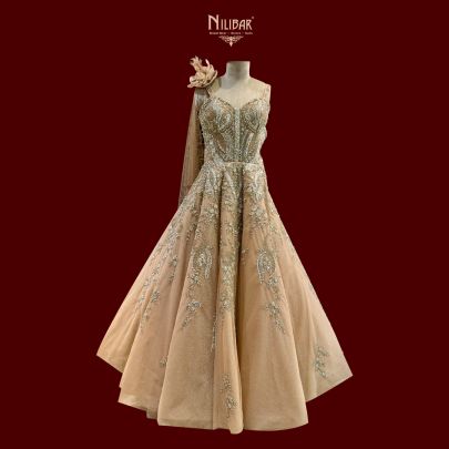 Light Peach Tissue Gown