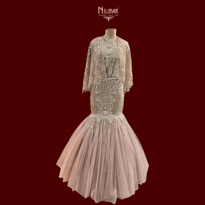 Soft Pink Net Gown
