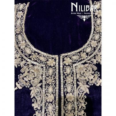 Voilet Velvet Unstitched Suit