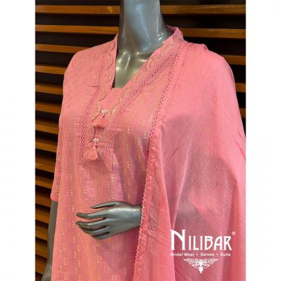 Pink Cotton Pant Suit