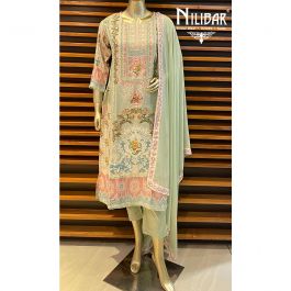 Abia Supima Cotton Light Green kurta Set main image 1