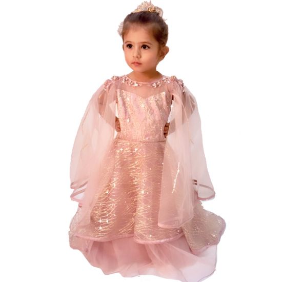 dull pink dress