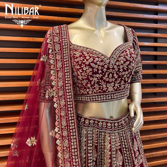 Blood Velvet Bridal Lehenga