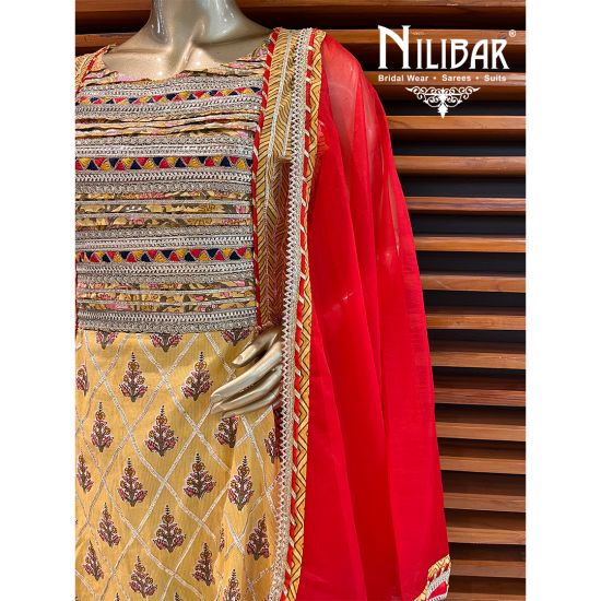 Yellow Cotton Garara Suit