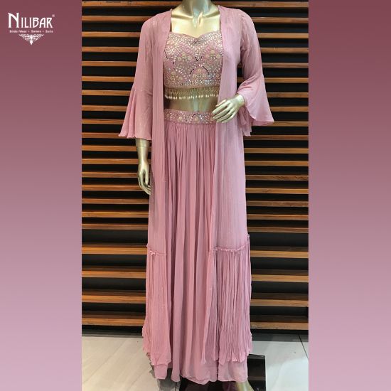 georgette jacket dress